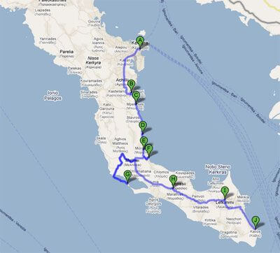 Rent a car and explore Corfu – Itinerary 6